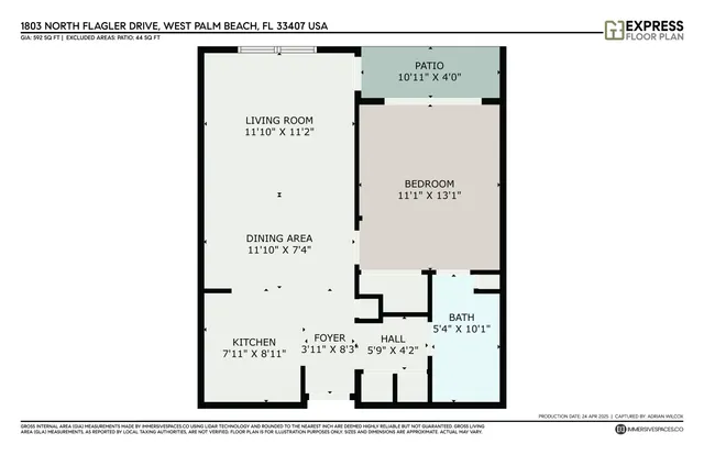 $2,250 | 1803 North Flagler Drive, Unit 115, West Palm Beach, FL 33407