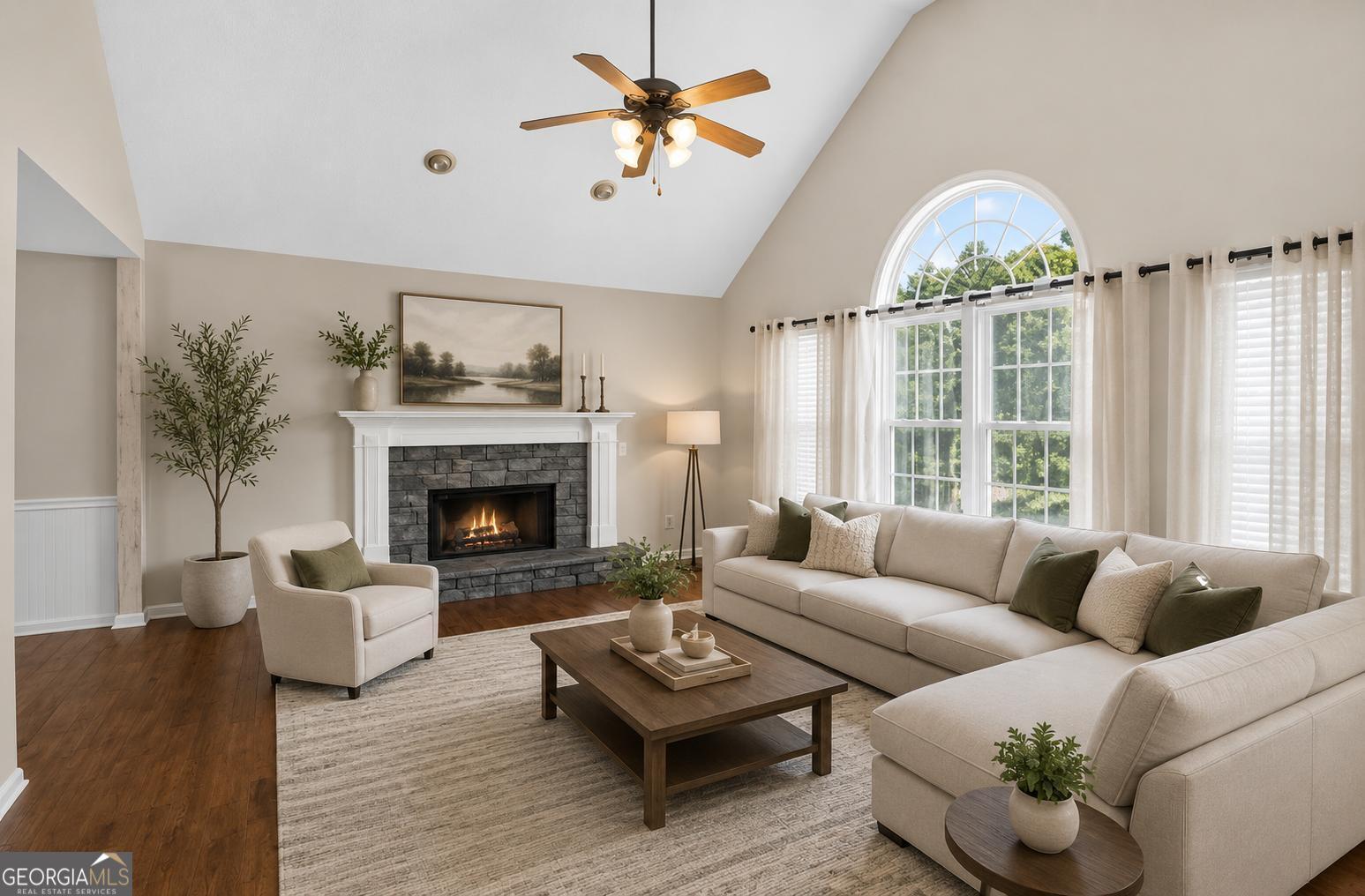 115 Nelson Ridge Drive Ball Ground, GA 30107 - Photo 16 of 66 Living Room Virtually Staged