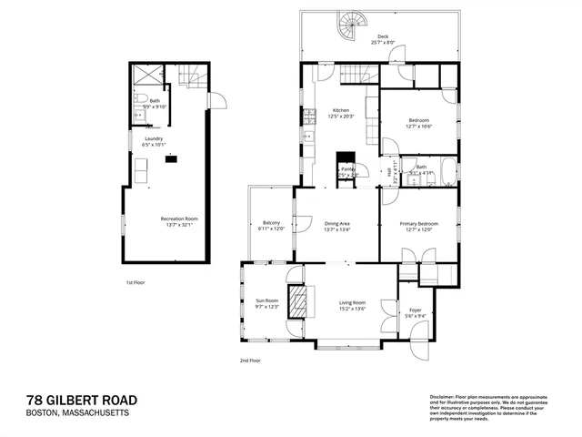 $5,600 | 78 Gilbert Road, Belmont, MA 02478