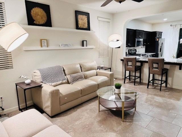 3762 Amity Lane Clovis, CA 93619 - Photo 3 of 15 a living room with furniture and kitchen view