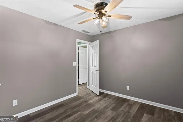 a view of an ocean and a yard