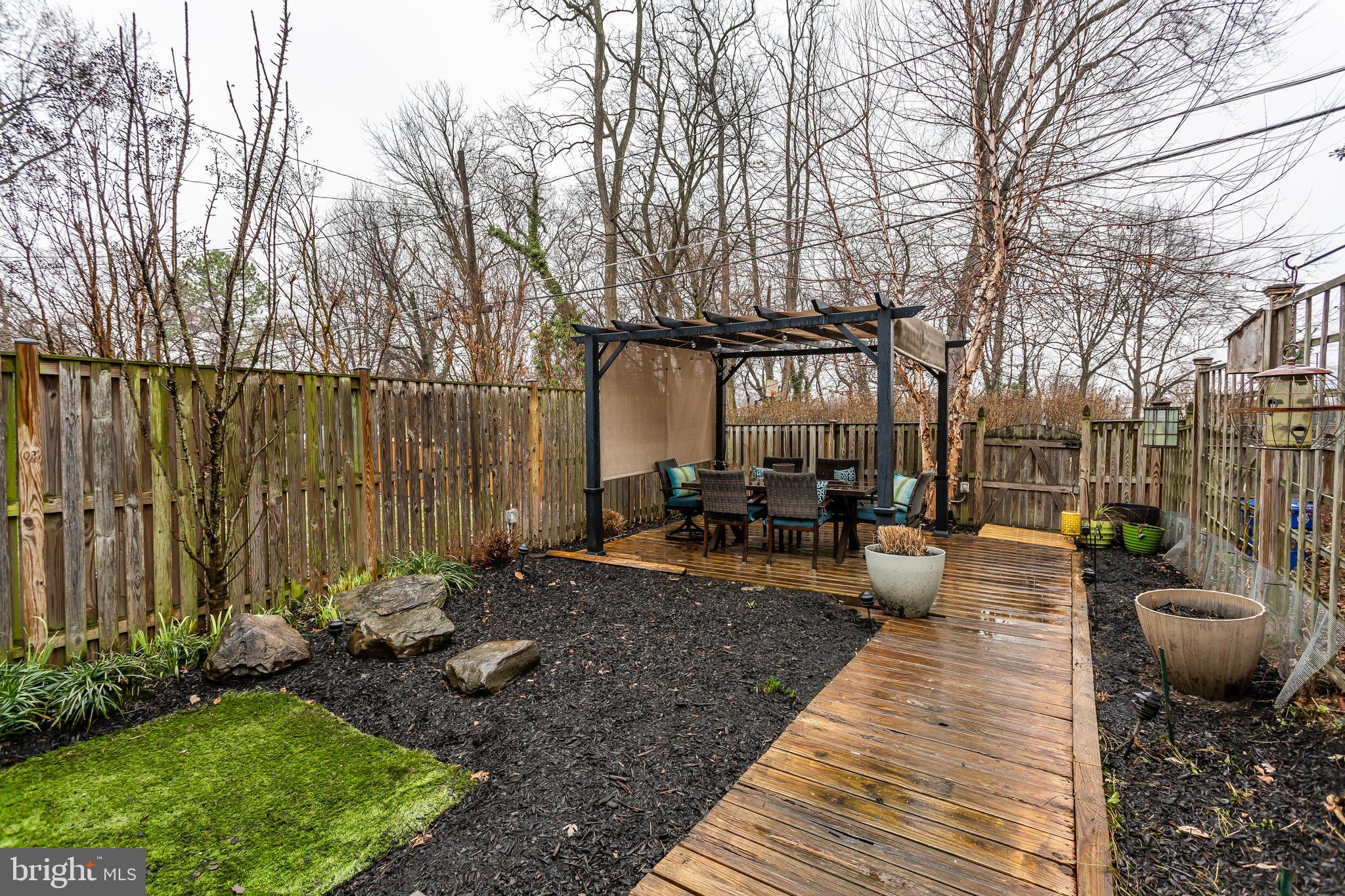 236 Stanmore Road Baltimore, MD 21212 - Photo 37 of 51 a view of a backyard with sitting area and furniture