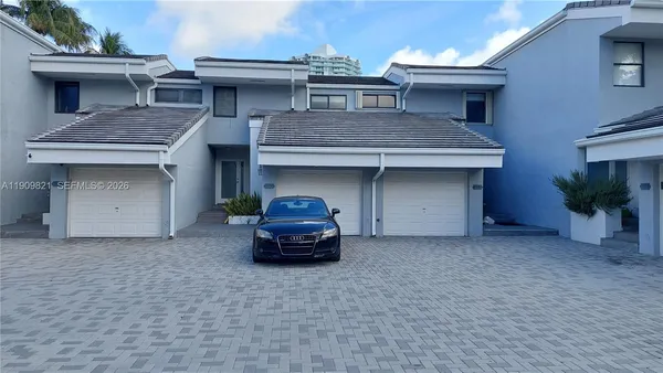 a car parked in front of house