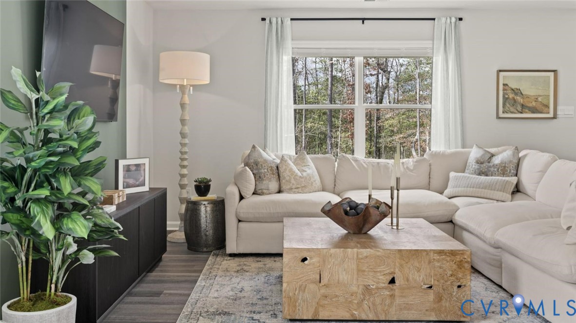 7731 Arbor Marsh Terrace New Kent, VA 23124 - Photo 2 of 37 a living room with furniture a potted plant and a large window