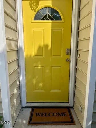 a view of front door
