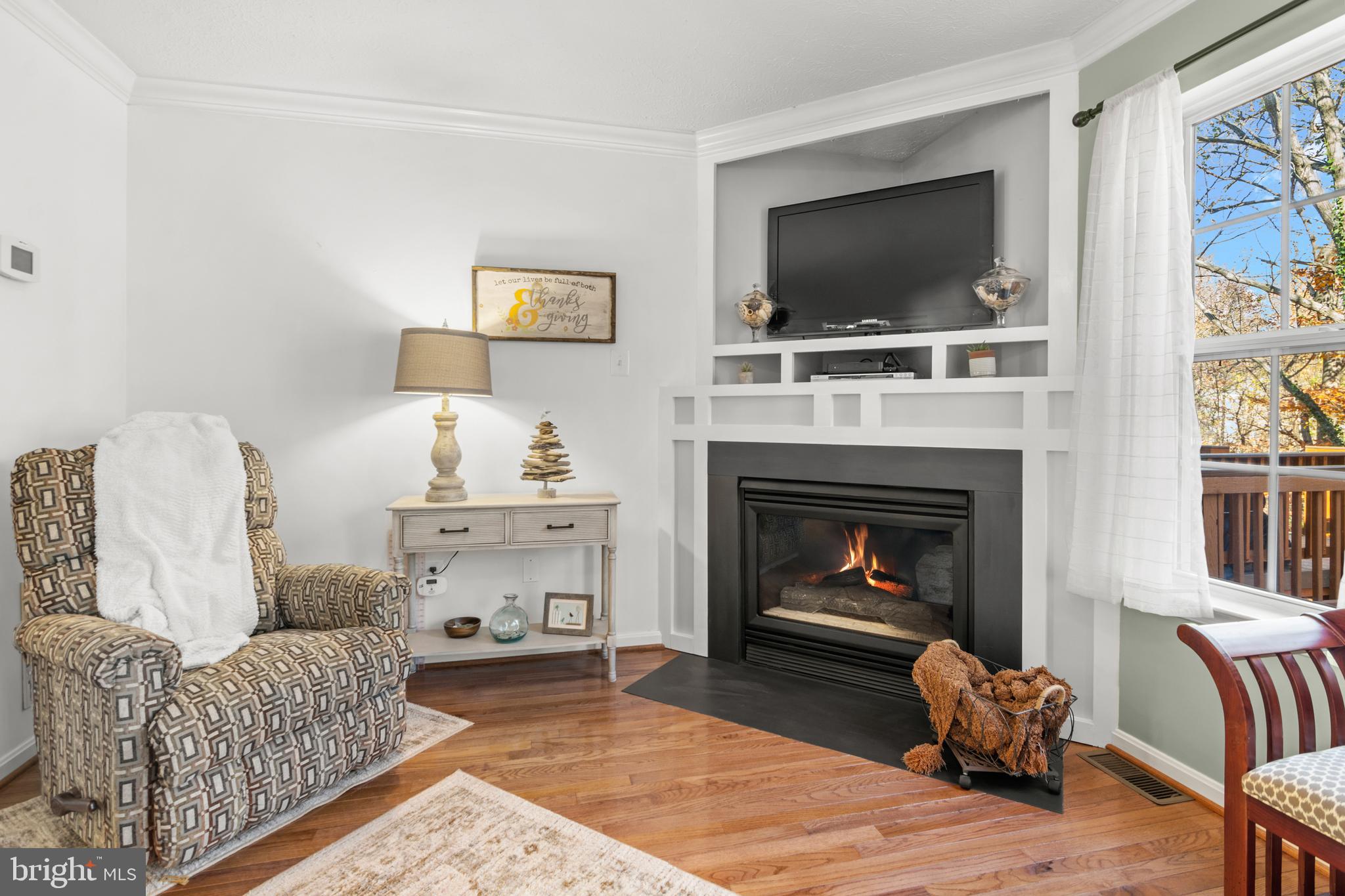 1447 Falcon Nest Court, Unit 45 Arnold, MD 21012 - Photo 26 of 58 a living room with furniture a flat screen tv and a fireplace