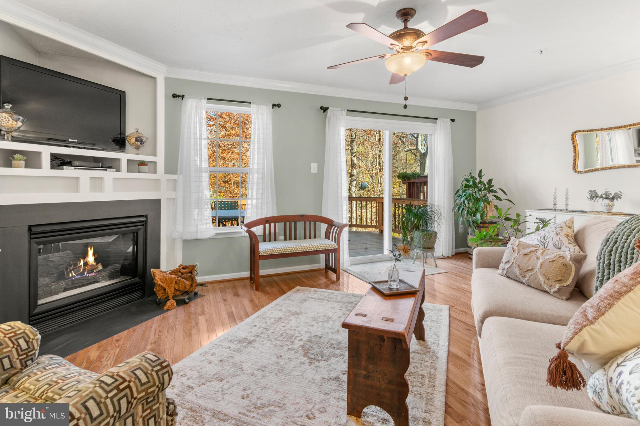 1447 Falcon Nest Court, Unit 45 Arnold, MD 21012 - Photo 29 of 58 a living room with furniture fireplace and flat screen tv