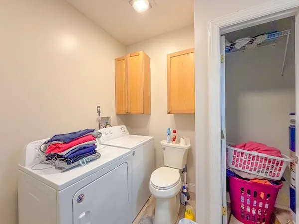 a bathroom with a sink vanity and mirror