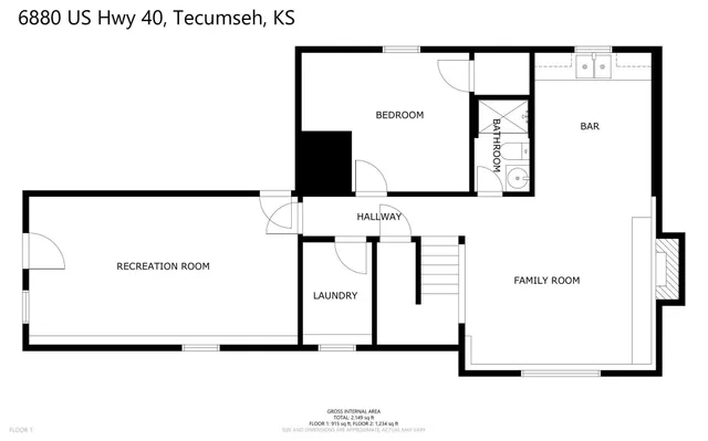 $416,880 | 6880 U.S. Highway 40, Tecumseh, KS 66542