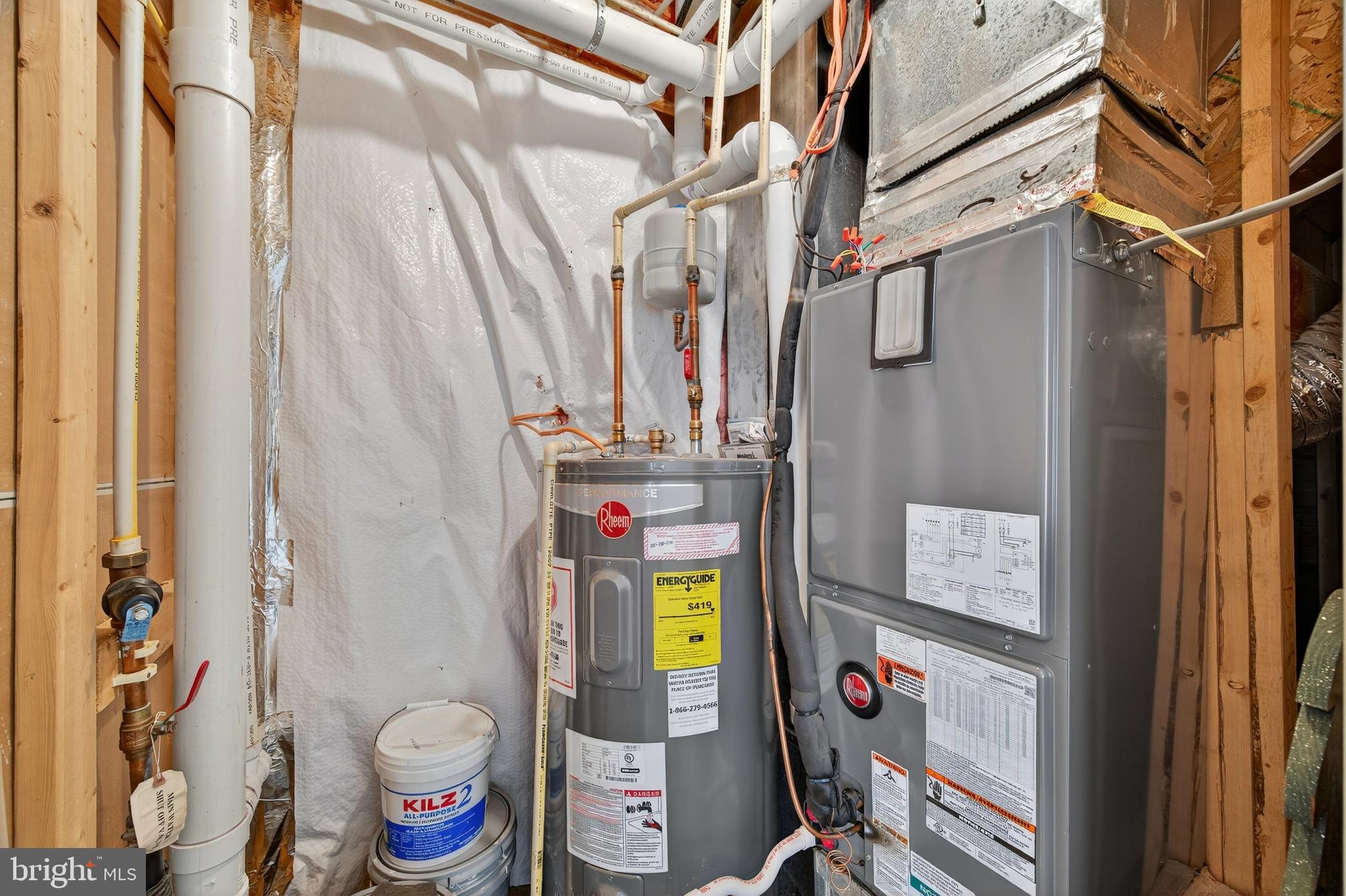 1337 Steed Street Ranson, WV 25438 - Photo 30 of 42 a bathroom with a toilet and a shower curtain