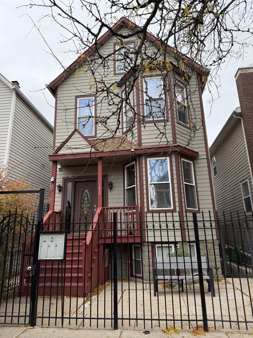 a front view of a house