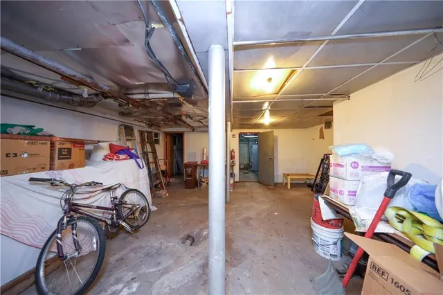 a view of storage and utility room