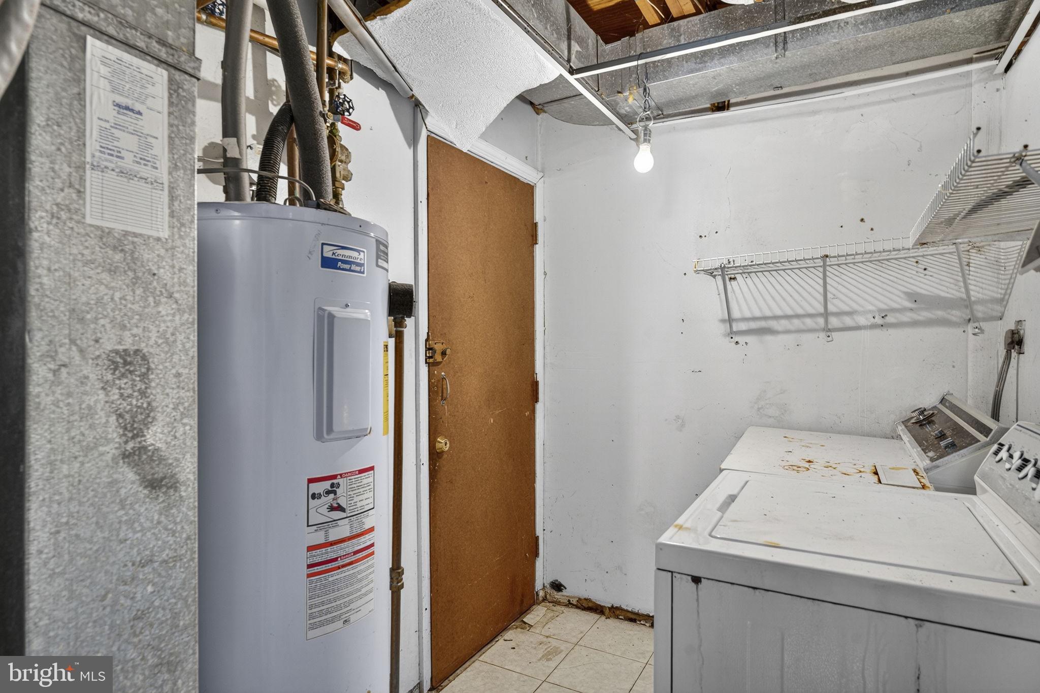 7124 Whetstone Road Alexandria, VA 22306 - Photo 34 of 39 Utility room with water heater