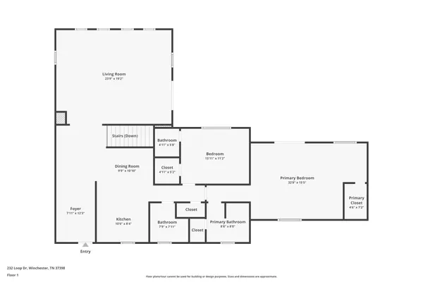 $1,099,000 | 232 Loop Drive, Winchester, TN 37398