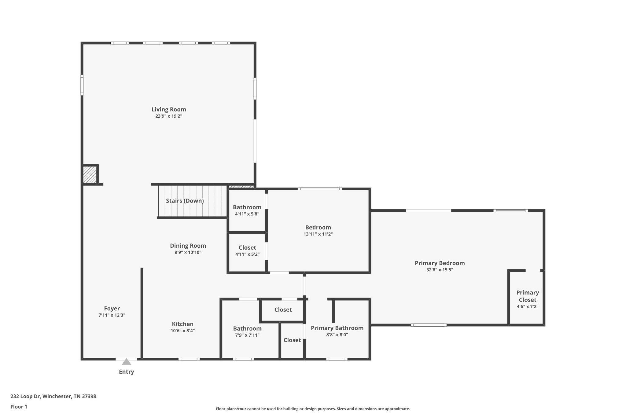 232 Loop Drive Winchester, TN 37398 - Photo 39 of 41 a picture of a bathroom with a shower