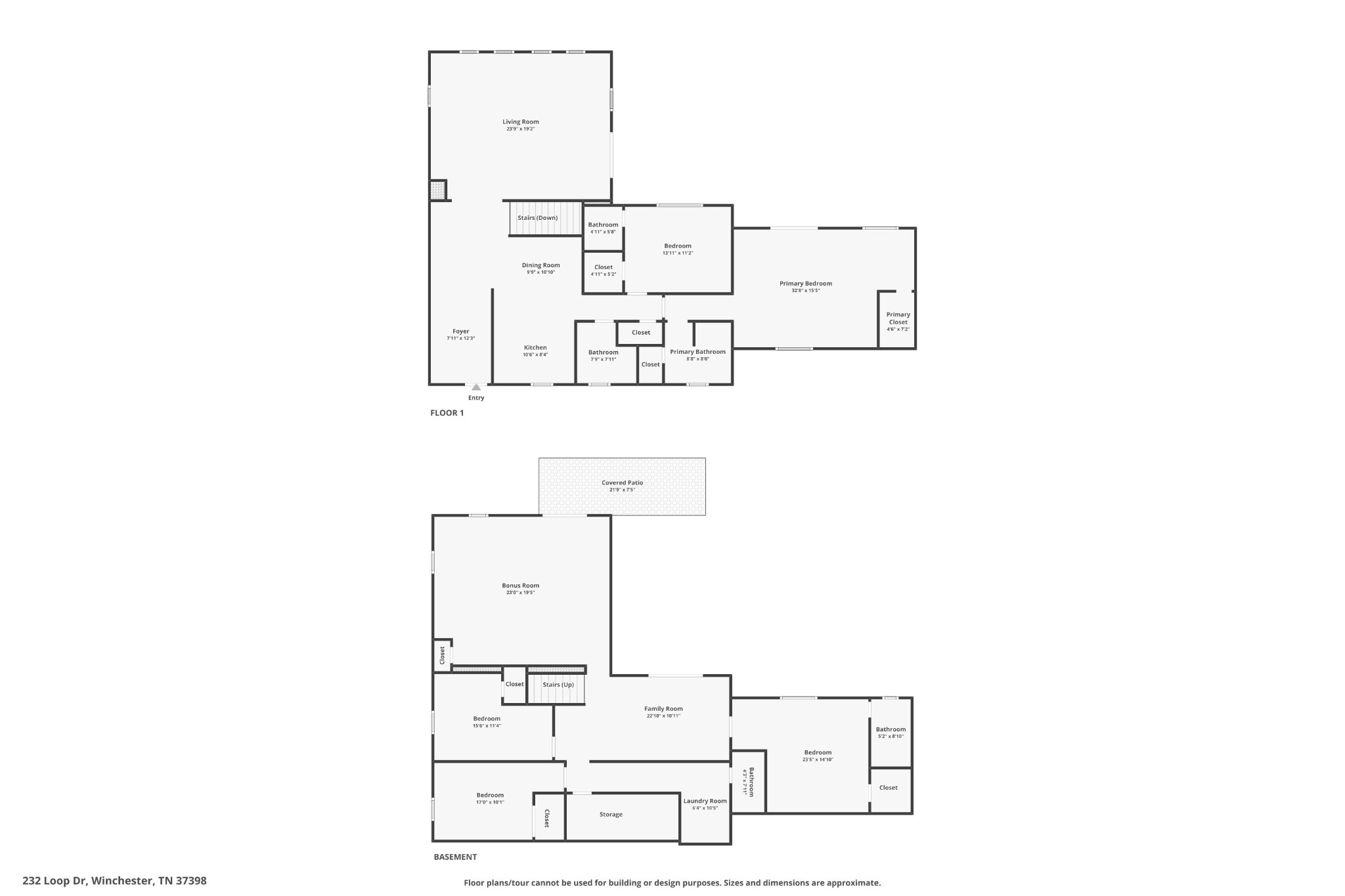 232 Loop Drive Winchester, TN 37398 - Photo 41 of 41 a picture of floor plan