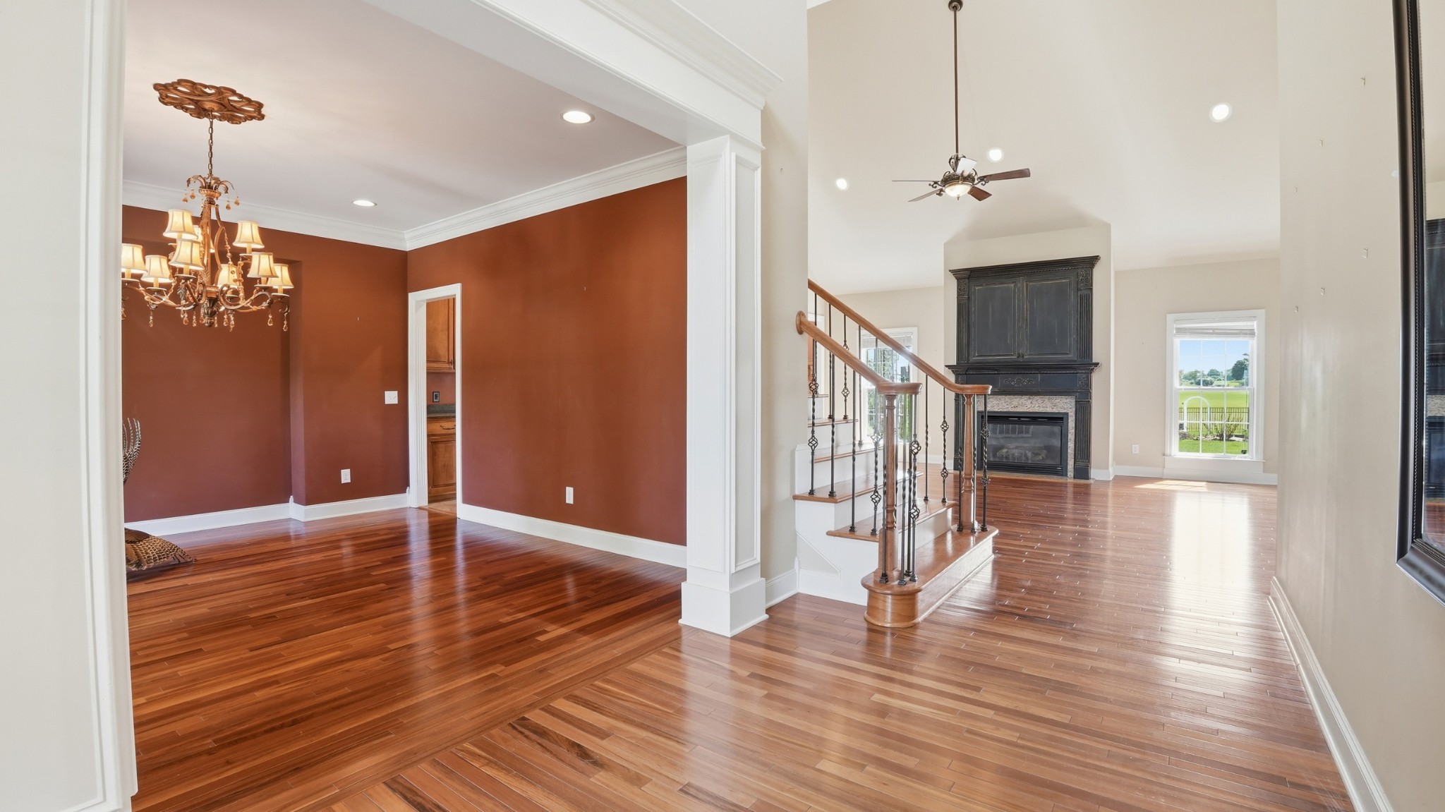 292 Ridgecrest Drive Winchester, TN 37398 - Photo 24 of 62 a view of a hallway with wooden floor and staircase