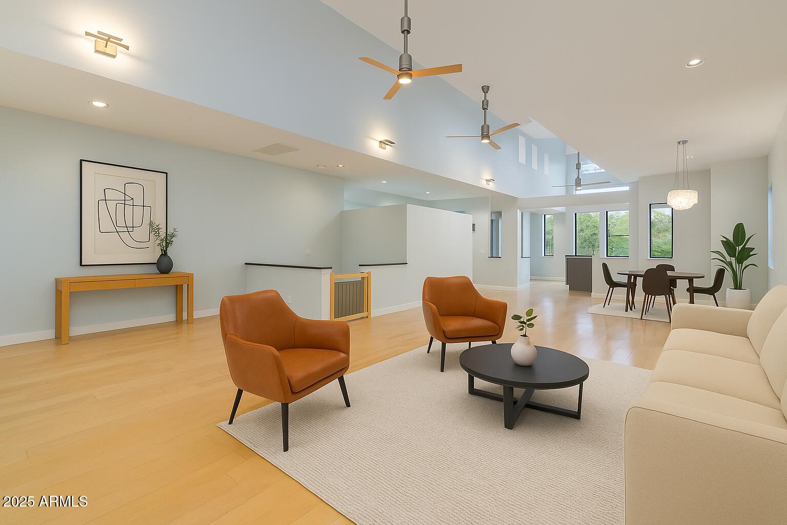 9433 South Stanley Place Tempe, AZ 85284 - Photo 11 of 47 a living room with furniture and kitchen view