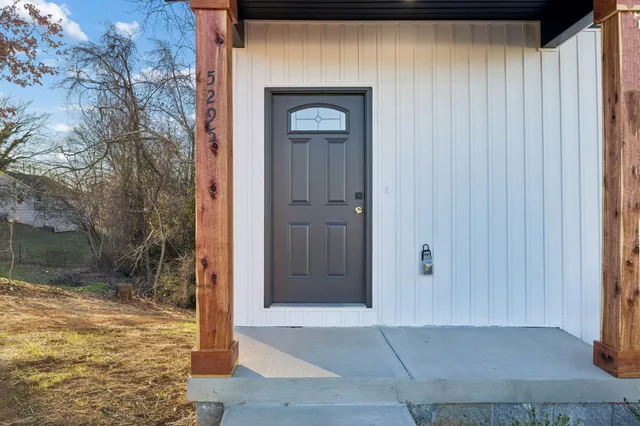 a view of an entrance door of the house