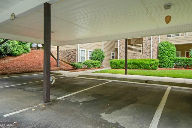 a view of a house with a street
