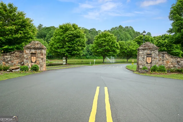 a view of a street with a park