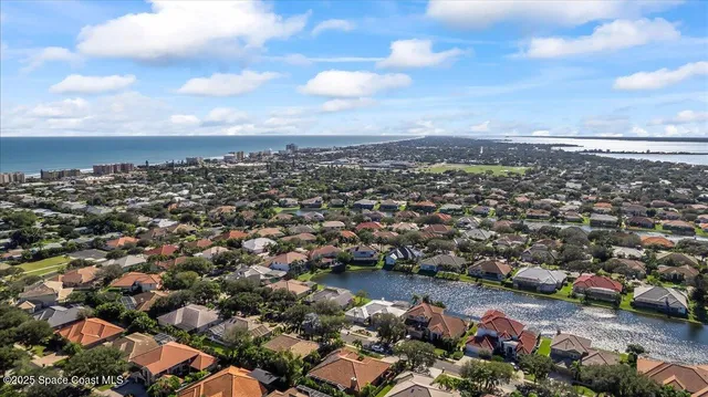an aerial view of a city