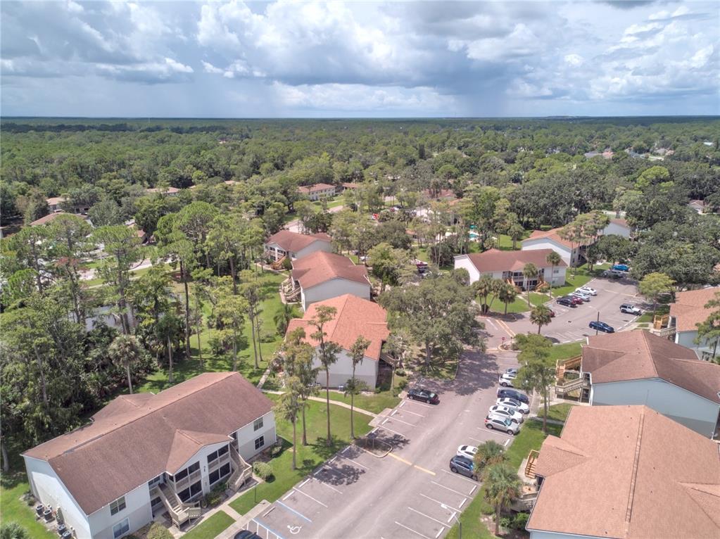 1600 Big Tree Road, Unit A7 South Daytona, FL 32119 - Photo 21 of 22 an aerial view of a houses with a outdoor space