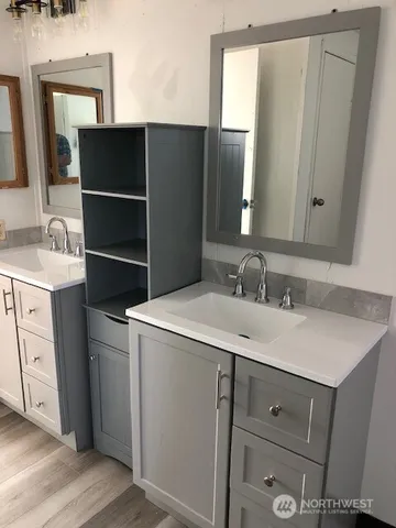 a view of a swimming pool with an ocean view