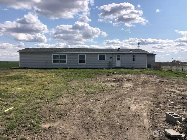 a backyard of a house