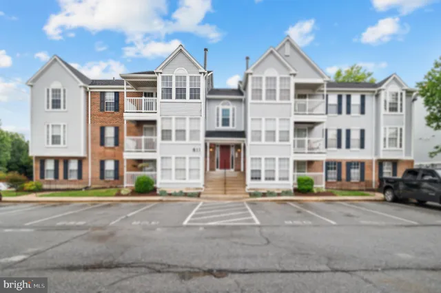 a front view of a building and a street
