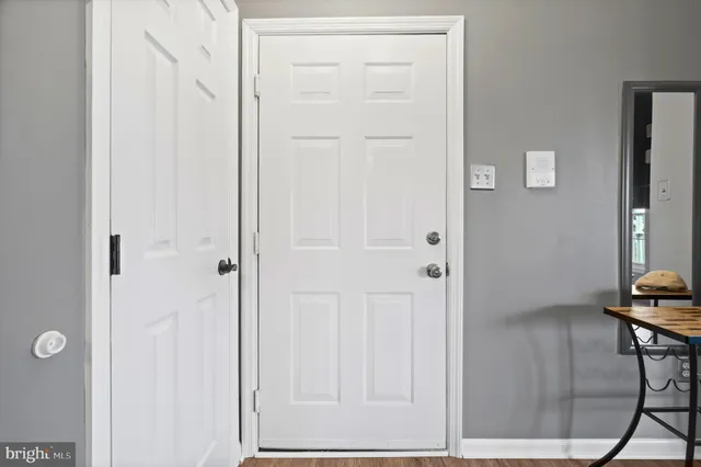 a view of room with walk in closet