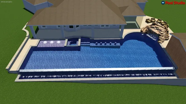 an aerial view of house with yard and mountain view