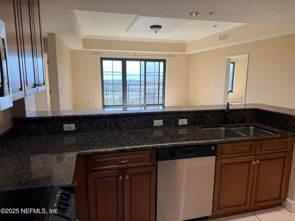 a view of city from a roof