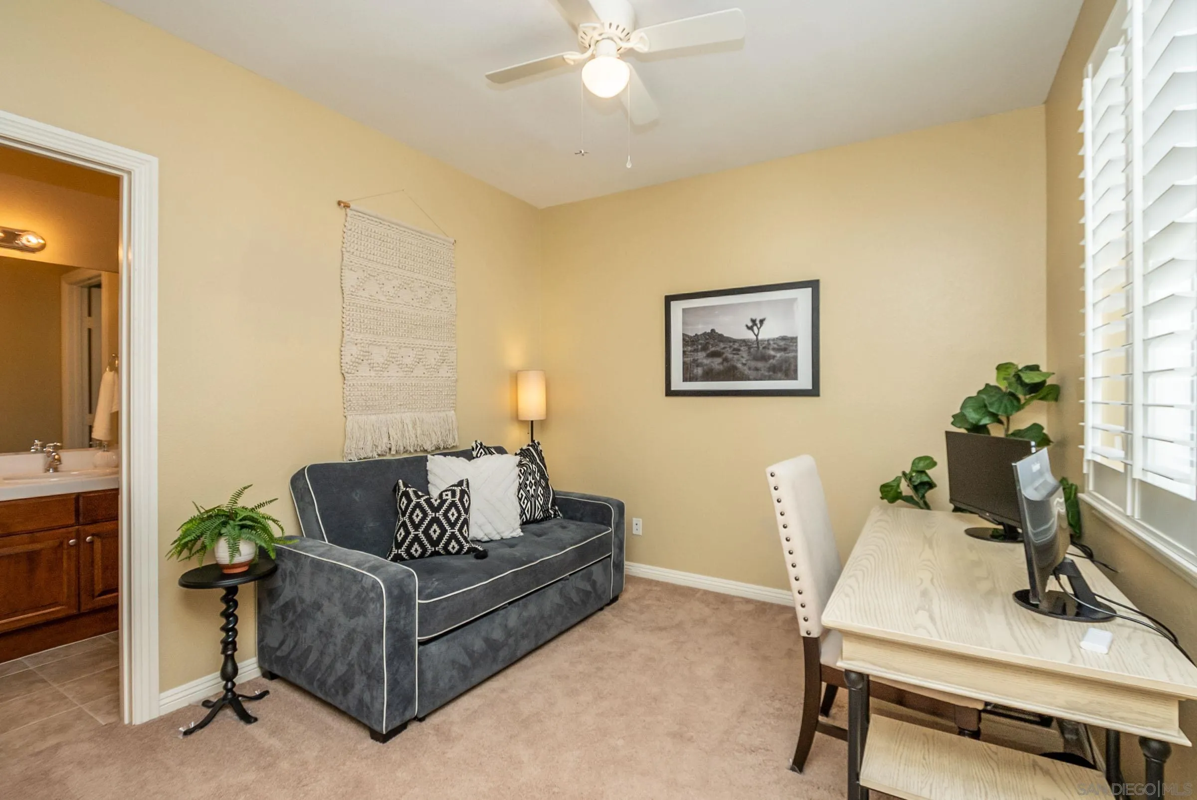 3008 Via Conquistador Carlsbad, CA 92009 - Photo 26 of 31 a living room with furniture and a potted plant