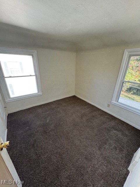 1507 Babbitt Road Euclid, OH 44132 - Photo 6 of 10 Unfurnished room featuring dark carpet and a textured ceiling