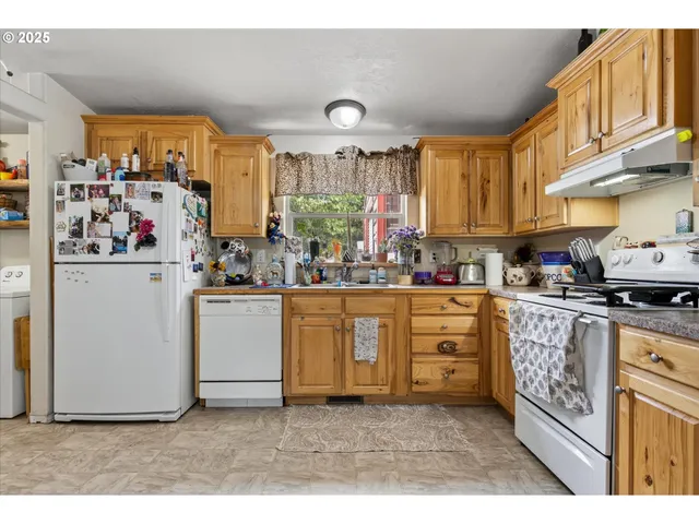 a storage room with cabinets