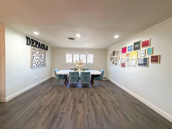 a view of a room with window