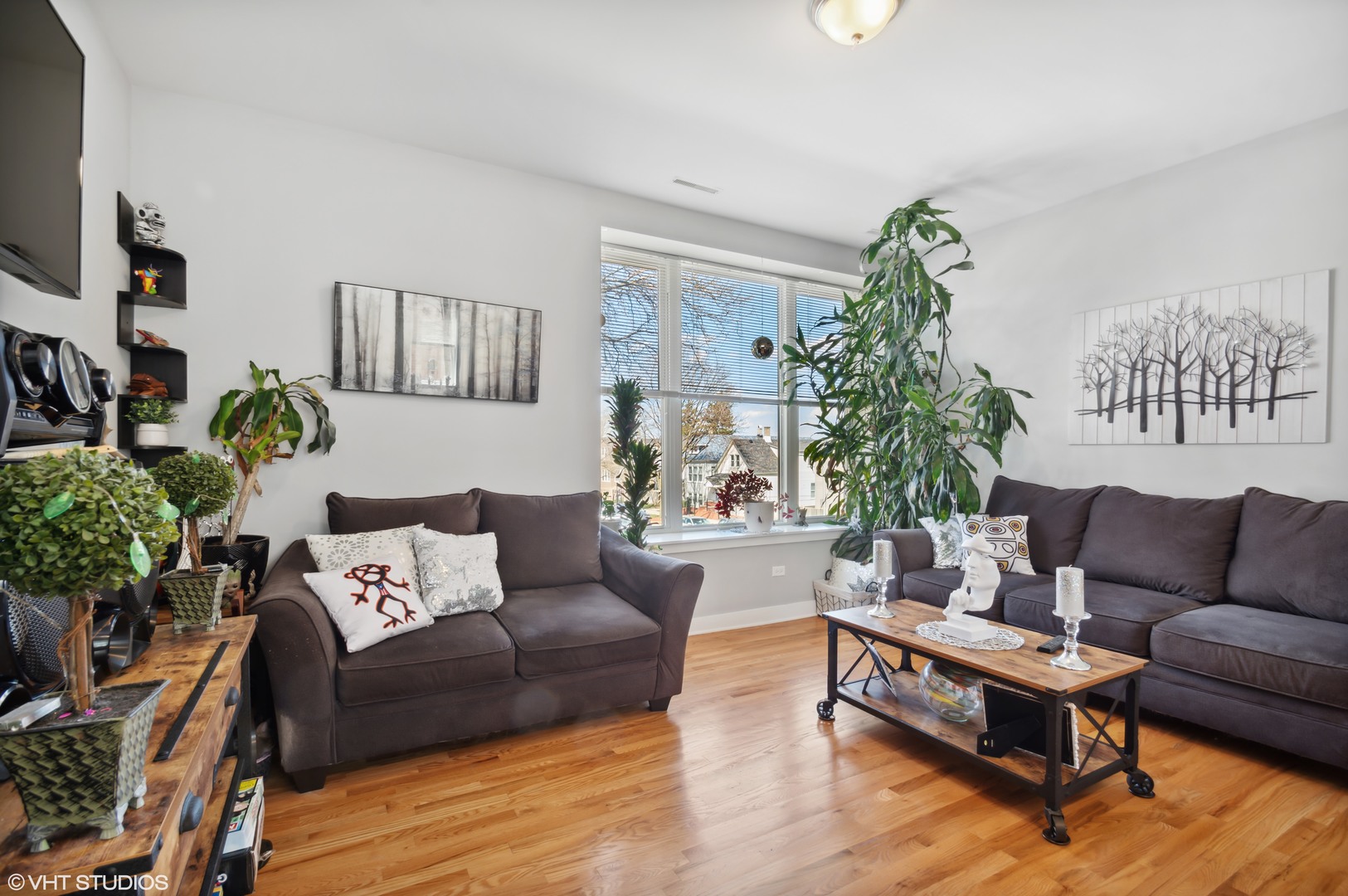 2458 North Lotus Avenue Chicago, IL 60639 - Photo 6 of 22 a living room with furniture and a potted plant