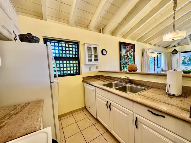 a kitchen that has a sink and a stove