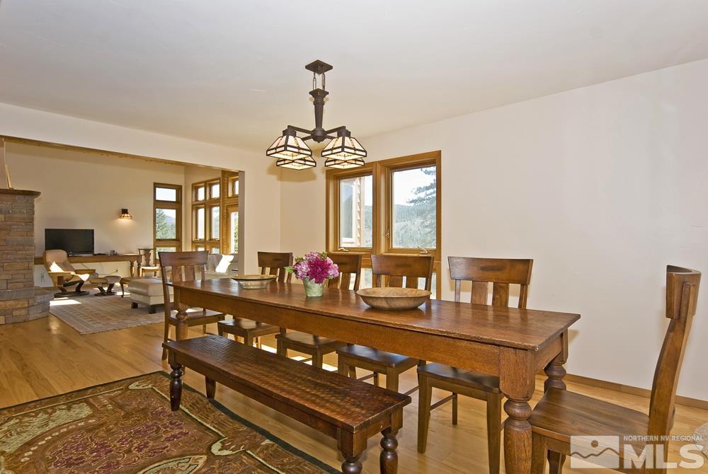 650 Raymond View Road Markleeville, CA 96120 - Photo 17 of 37 a view of a dining room with furniture