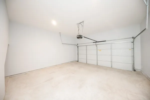 a view of a garage