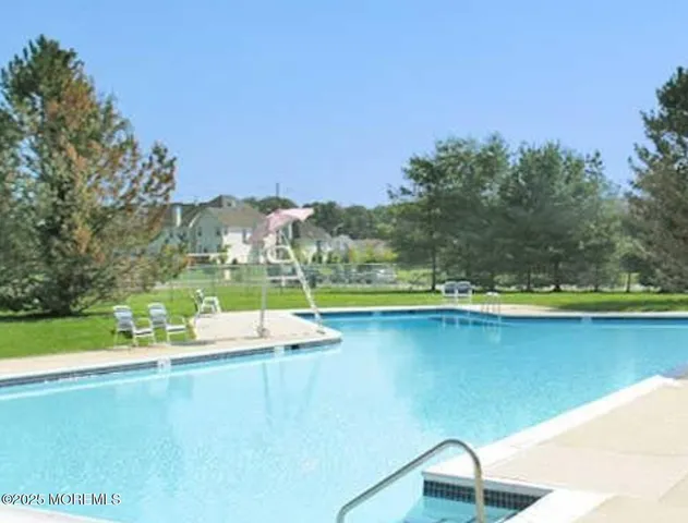 a view of a lake with a mountain in the background