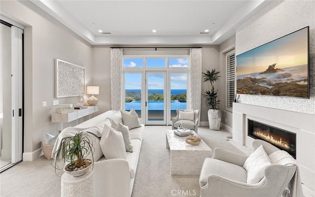 a view of city from terrace with seating space