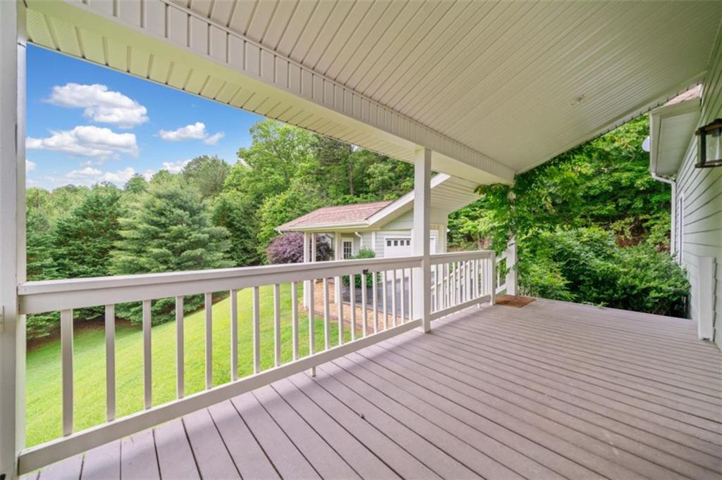 82 Emelia Road Morganton, GA 30560 - Photo 38 of 45 a view of a wooden deck