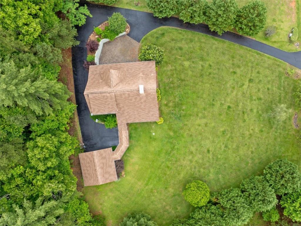 82 Emelia Road Morganton, GA 30560 - Photo 41 of 45 an aerial view of residential house with outdoor space and trees all around