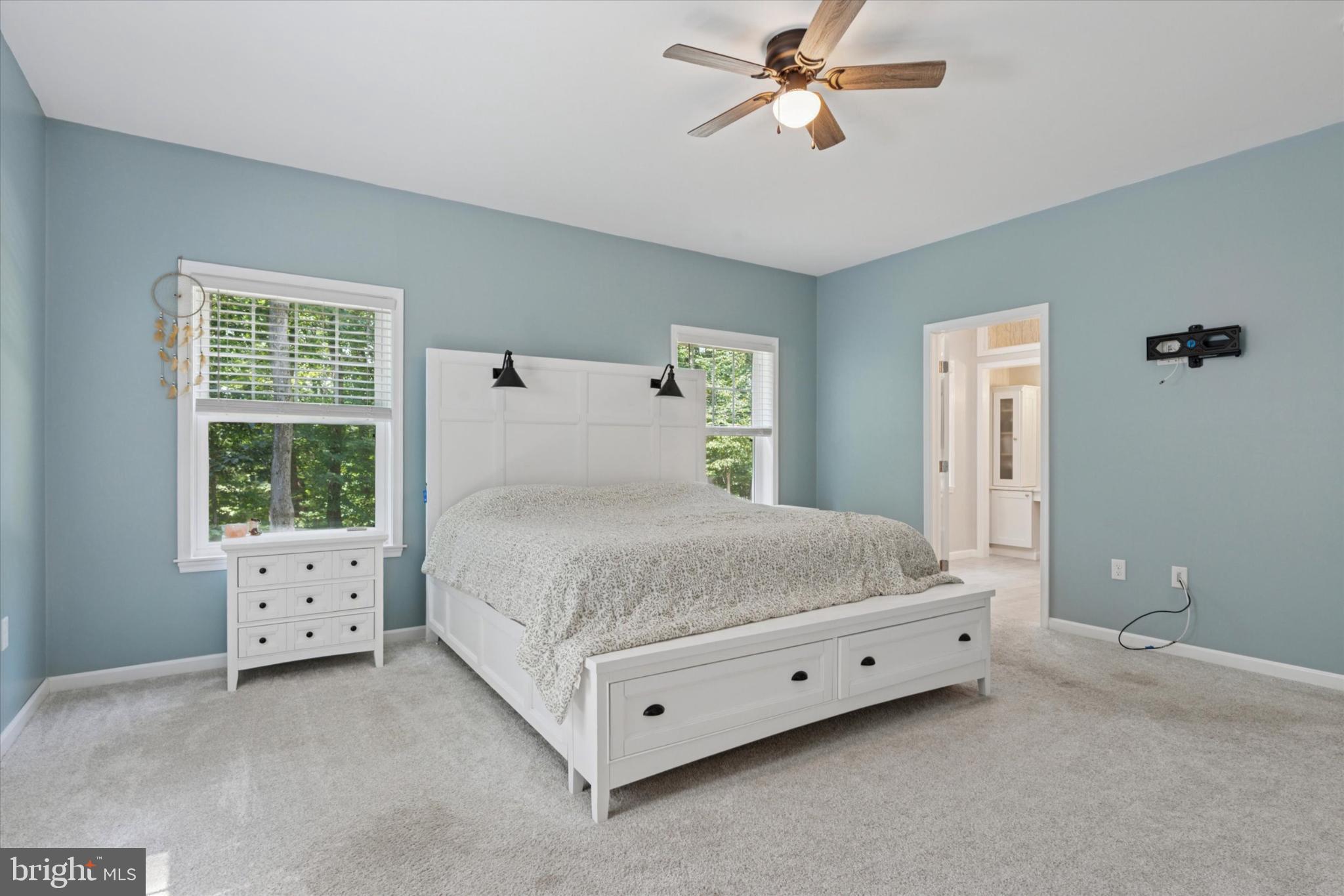 951 North Bailey Road Downingtown, PA 19335 - Photo 16 of 35 Serene bedroom with soft blue walls.
