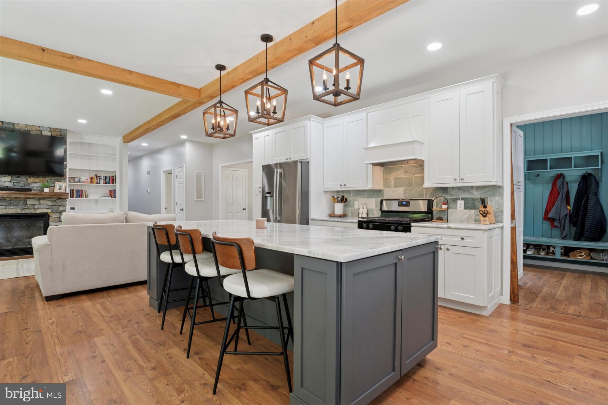 951 North Bailey Road Downingtown, PA 19335 - Photo 10 of 35 Modern kitchen with stylish island seating.