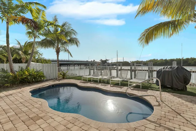 a view of a swimming pool and a terrace
