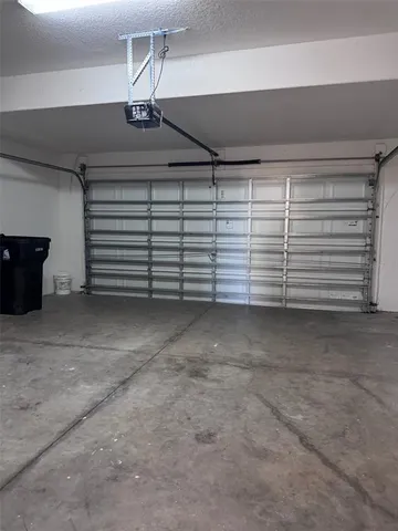 a view of a garage