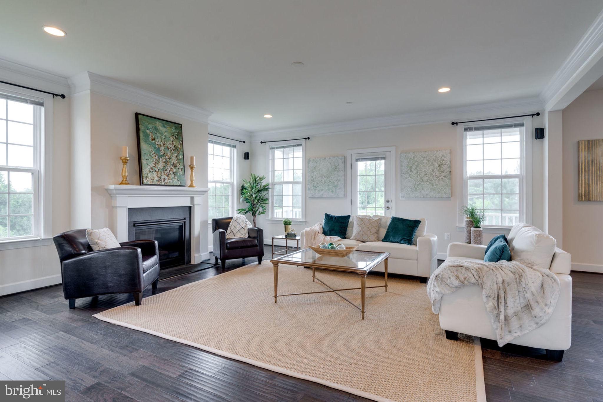 7516 Tangerine Place Lorton, VA 22079 - Photo 7 of 38 Living Room - Fireplace, Incredible Natural Light